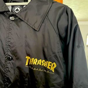 Thrasher magazine jacket with pentagram on back